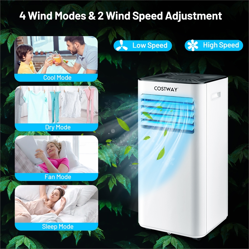 Portable Air Conditioner 6000 BTU (10000 BTU ASHRAE) Evaporative Air Cooler
