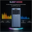 5000 BTU (8000 BTU ASHRAE) Portable Air Conditioner with Remote Control