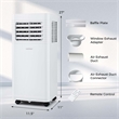 Portable Air Conditioner 8000 BTU AC Unit with Fanand Dehumidifier Sleep Mode