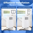 Portable Air Conditioner 8000 BTU AC Unit with Fanand Dehumidifier Sleep Mode