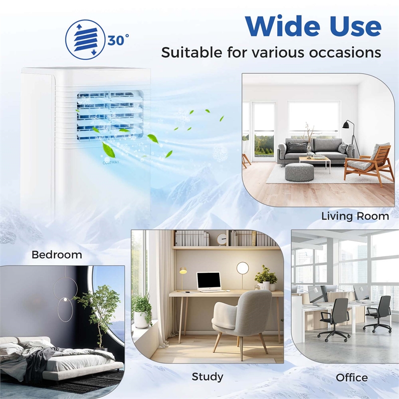Portable Air Conditioner 8000 BTU AC Unit with Fanand Dehumidifier Sleep Mode