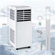 5000 BTU (8000 BTU ASHRAE) Portable Air Conditioner with 24H Timer