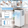 8000 BTU Portable Air Conditioner with Fanand Dehumidifier