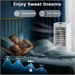Evaporative Air Cooler Fan Portable Oscillating Swamp White