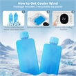 Evaporative Air Cooler Fan Portable Oscillating Swamp White