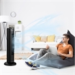 Fantask 35W 28inchOscillating Tower Fan 3 Wind Speed Quiet Black