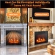 18inch Electric Fireplace Inserts and Freestanding Adjustable Heater Black