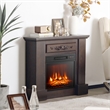 18inch Electric Fireplace Inserts and Freestanding Adjustable Heater Black