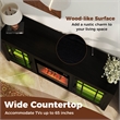 58inch Fireplace TV Stand 18inch Electric Fireplace Remote Controls Black