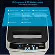 Full Automatic Washing Machine 1.5 CuFt 11 LBS Spin Dryer Gray