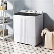 20lbs Compact Mini Portable Twin Tub Washing Machine Washer Spain Black