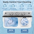 20lbs Compact Mini Portable Twin Tub Washing Machine Washer Spain Black