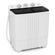 20lbs Compact Mini Portable Twin Tub Washing Machine Washer Spain Black