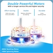 26 lbs Portable Semi automatic Twin Tub Washing Machine with Drain Pump Blue