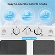 Portable Washing Machine Twin Tub Laundry Washer with 20 lbs Capacity White