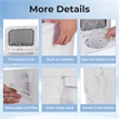 Portable Washing Machine Twin Tub Laundry Washer with 20 lbs Capacity White