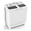 Portable Washing Machine Twin Tub Laundry Washer with 20 lbs Capacity White