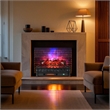 26inch WiFi Infrared Quartz Electric Fireplace Insert Heater Black