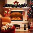23inch 750 with 1500W 5000 BTU Electric Fireplace Insert with Timer Black