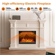 23inch 750 with 1500W 5000 BTU Electric Fireplace Insert with Timer Black