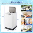 Portable Washing Machine 11 LBS Full Automatic Washer Machine White