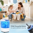 Portable Washing Machine 5.5 lbs Washer with Removable Spin Dry Tub Blue