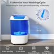 Portable Washing Machine 5.5 lbs Washer with Removable Spin Dry Tub Blue