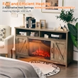 25inch Electric Fireplace Freestanding and Recessed Heater Black