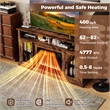 58inch Fireplace TV Stand with LED Lights for 65 Inch TV Brown
