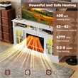 58inch Fireplace TV Stand with LED Lights fer for 65 Inch TV White