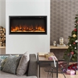 36inch Electric Fireplace Wall Mounted Freestanding with Remote Control Black