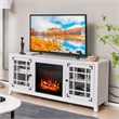 58 Inches Fireplace TV Stand for TVs up to 65 Inches White