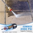 Ironmax Electric Pressure Washer with Wheels 5 Quick Connect Blue