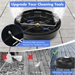 16inch Pressure Washer Surface Cleaner Attachment with 2 Extension Wand Black