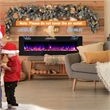 60 Inches Ultra Electric Fireplace Recessed and Wall Mounted Black