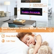 60 Inches Ultra Electric Fireplace Recessed and Wall Mounted Black