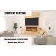 50inch Recessed Electric Fireplace Wall Mounted Heaterol Black