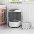 Portable Washing Machine 5.5 lbs Washer with Removable Spin Dry Tub Gray