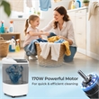 Portable Washing Machine 5.5 lbs Washer with Removable Spin Dry Tub Gray
