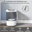 Portable Washing Machine 5.5 lbs Washer with Removable Spin Dry Tub Gray