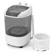 Portable Washing Machine 5.5 lbs Washer with Removable Spin Dry Tub Gray