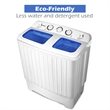 17.6 lb Portable Mini Compact Twin Tub Washing Machine Washer Spin Dryer White