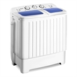 17.6 lb Portable Mini Compact Twin Tub Washing Machine Washer Spin Dryer White