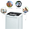 Portable Full Automatic Laundry Washing Machine 8.8lbs Spin Washer Gray