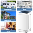 Full Automatic Washing Machine 7.7 lbs Washer Spinner Germicidal UV Light Blue