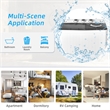 26 lbs Portable Semi automatic Twin Tub Washing Machine with Drain Pump Gray