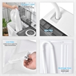 26 lbs Portable Semi automatic Twin Tub Washing Machine with Drain Pump Gray