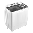 26 lbs Portable Semi automatic Twin Tub Washing Machine with Drain Pump Gray