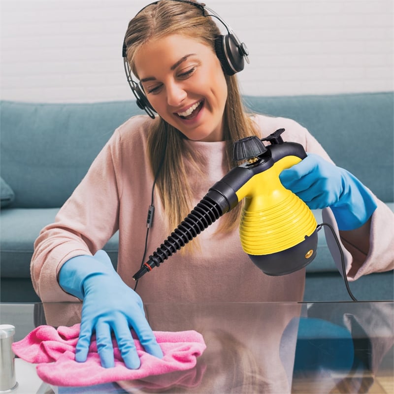 Multifunction Portable Steamer Household Steam Cleaner 1050W Yellow