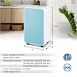 9 Pint(DOE) Portable Dehumidifier with 3 Modes 2500 Sq.ft Coverage Area Blue